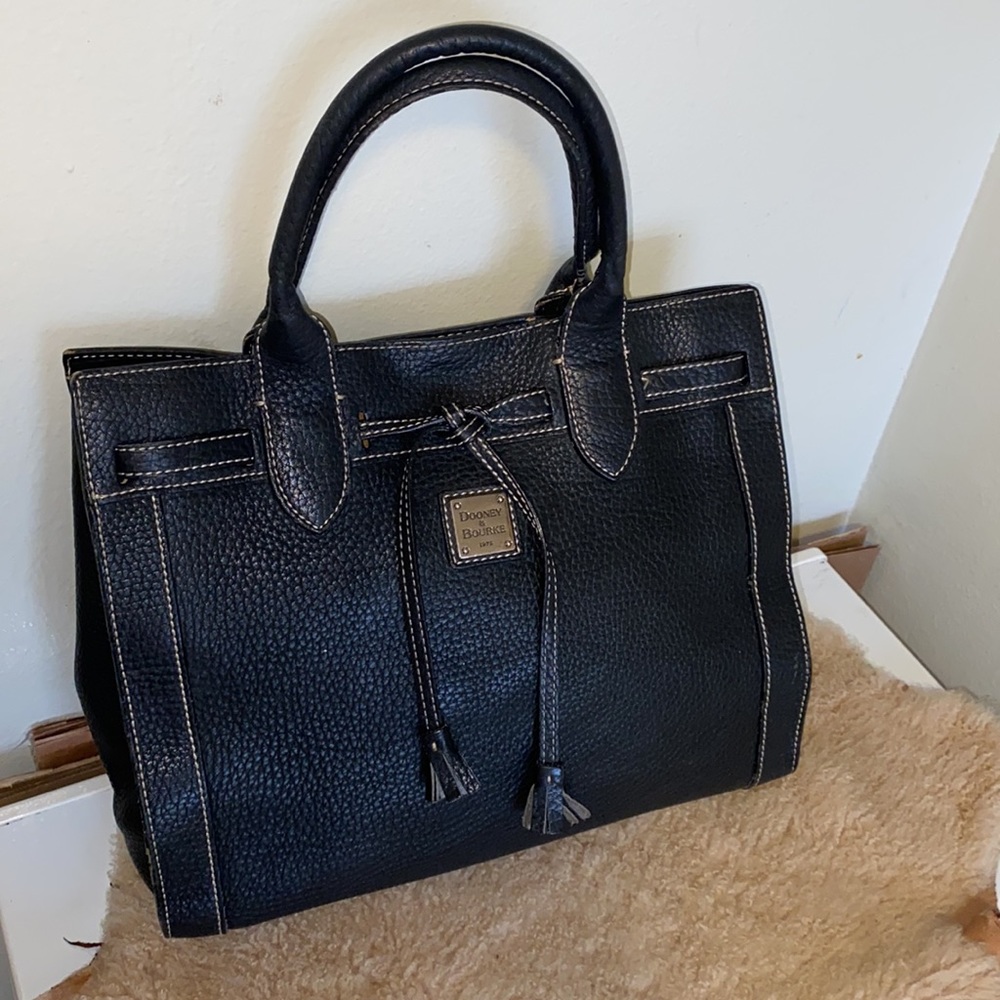 Dooney & Bourke Black Drawstring Handbag/Purse